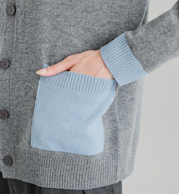 MACKINTOSH PHILOSOPHY「GREY LABEL ウールカシミヤブロックカーディガン」|ニット・セーター|