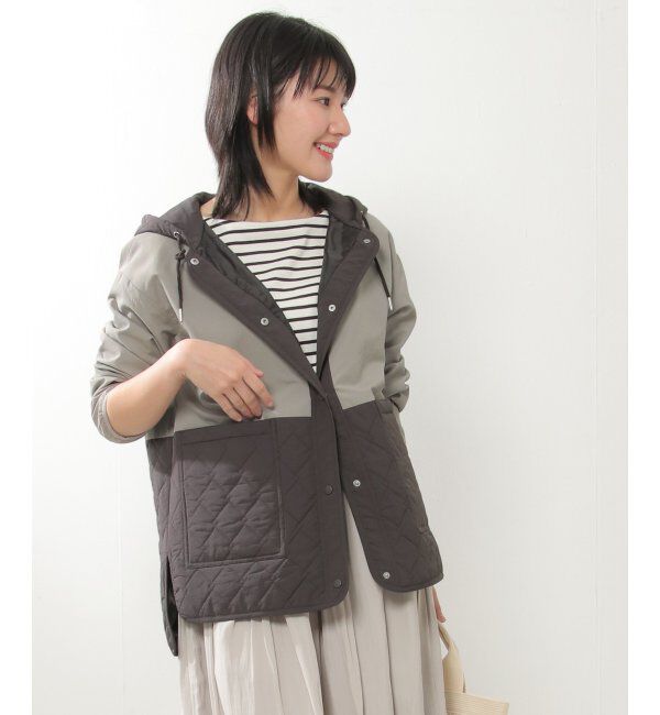 Lbc with Life「配色切り替えキルトアウター」|その他|