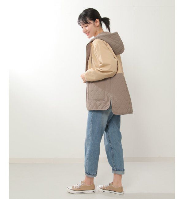 Lbc with Life「配色切り替えキルトアウター」|その他|