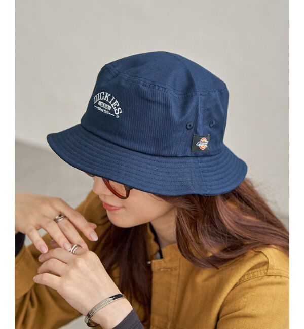 Lbc with Life「Dickies ディッキーズ 刺繍ツイルバケットハット」|その他|ネイビーブルー