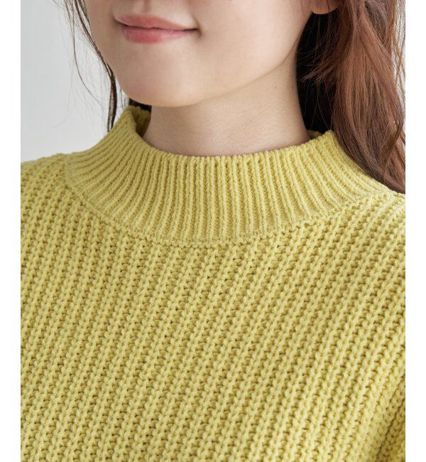 Lbc with Life「マットモール畦ニットプルオーバー」|カーディガン|