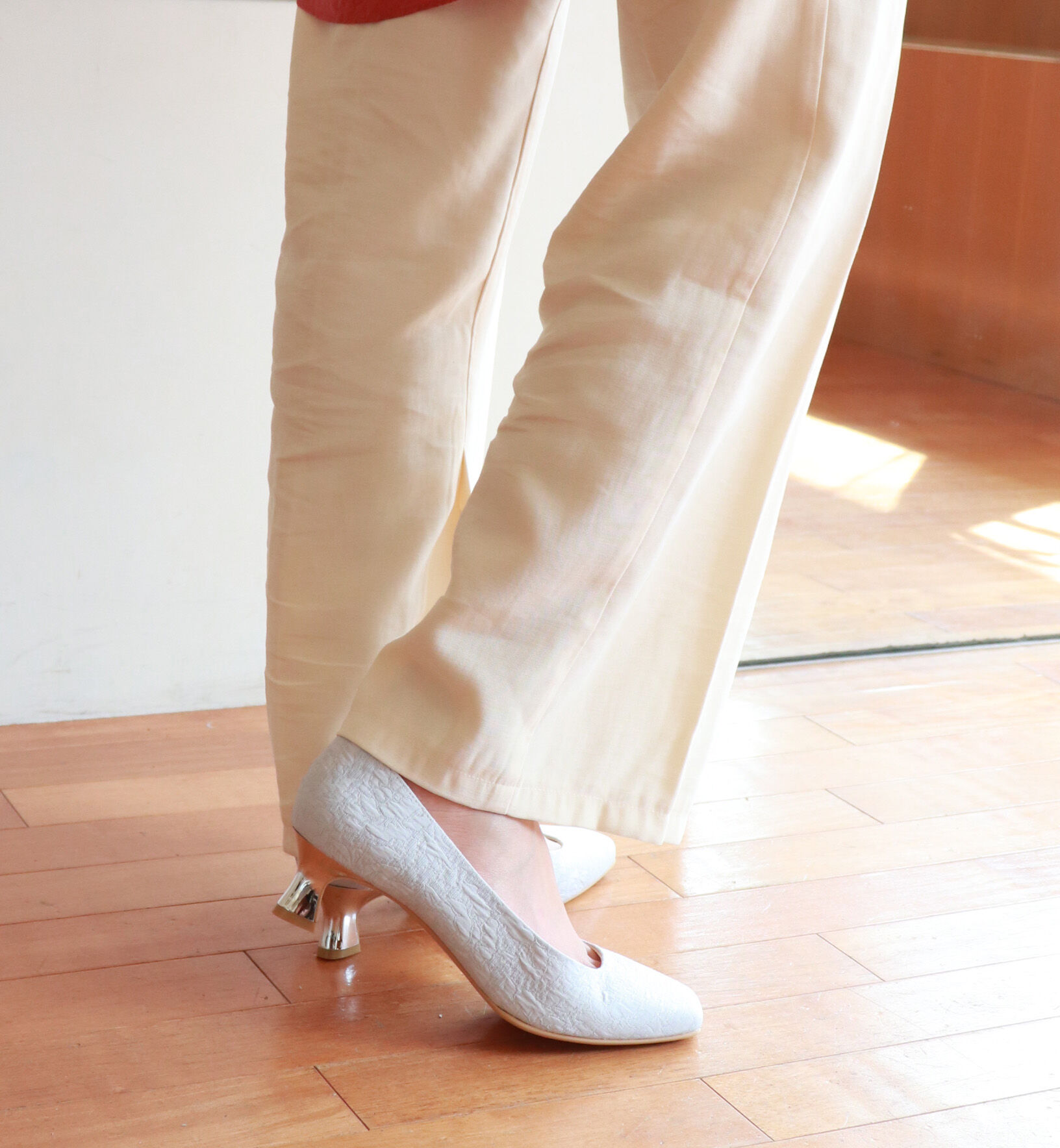 Bridget Birkin「【Bridget Birkin】ゴブランヒールパンプス」|パンプス|LBUZ