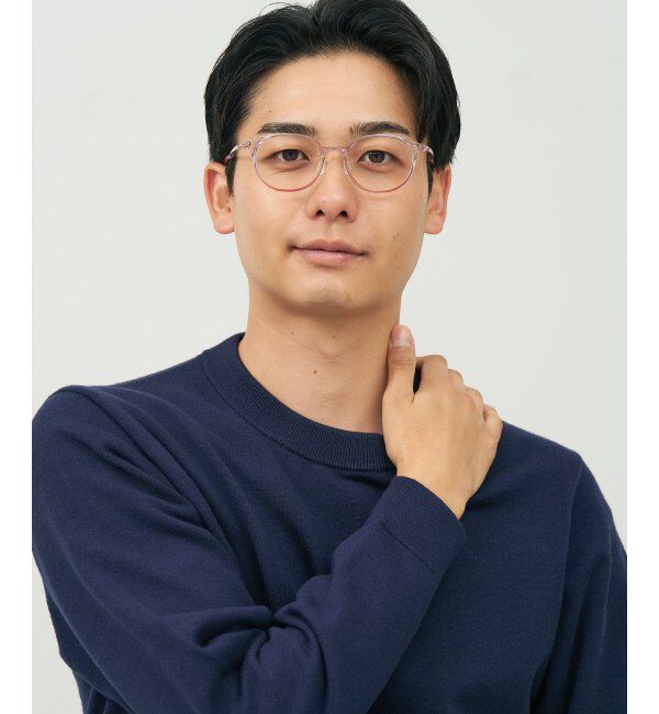  「MAQuillAGE(マキアージュ) コラボ｜ 血色感 メガネ | 中顔面短縮みえ メイク 大人可愛い レンズ交換券付」|メガネ|