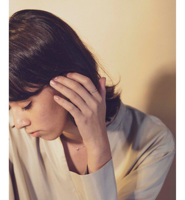 ete「PT900 レイヤード ハーフエタニティ リング」|リング|