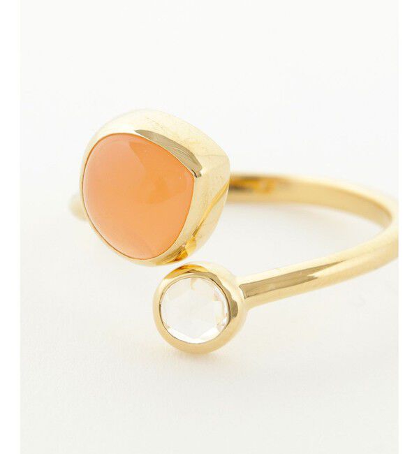 Jouete「フォークリング オレンジムーンストーン」|リング|