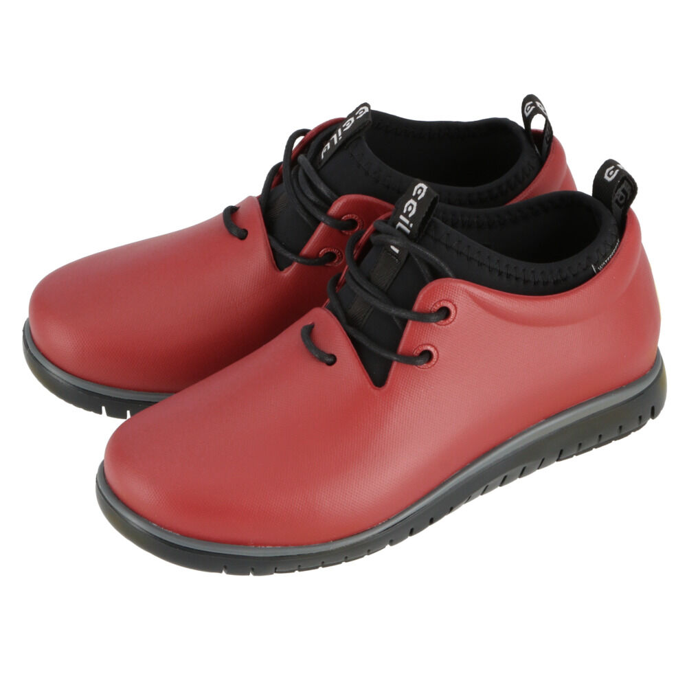 BACKYARD FAMILY「ccilu レインシューズ 通販 チル シューズ 靴 レディース スニーカー 衝撃吸収 晴雨兼用」|レインシューズ|レッド2