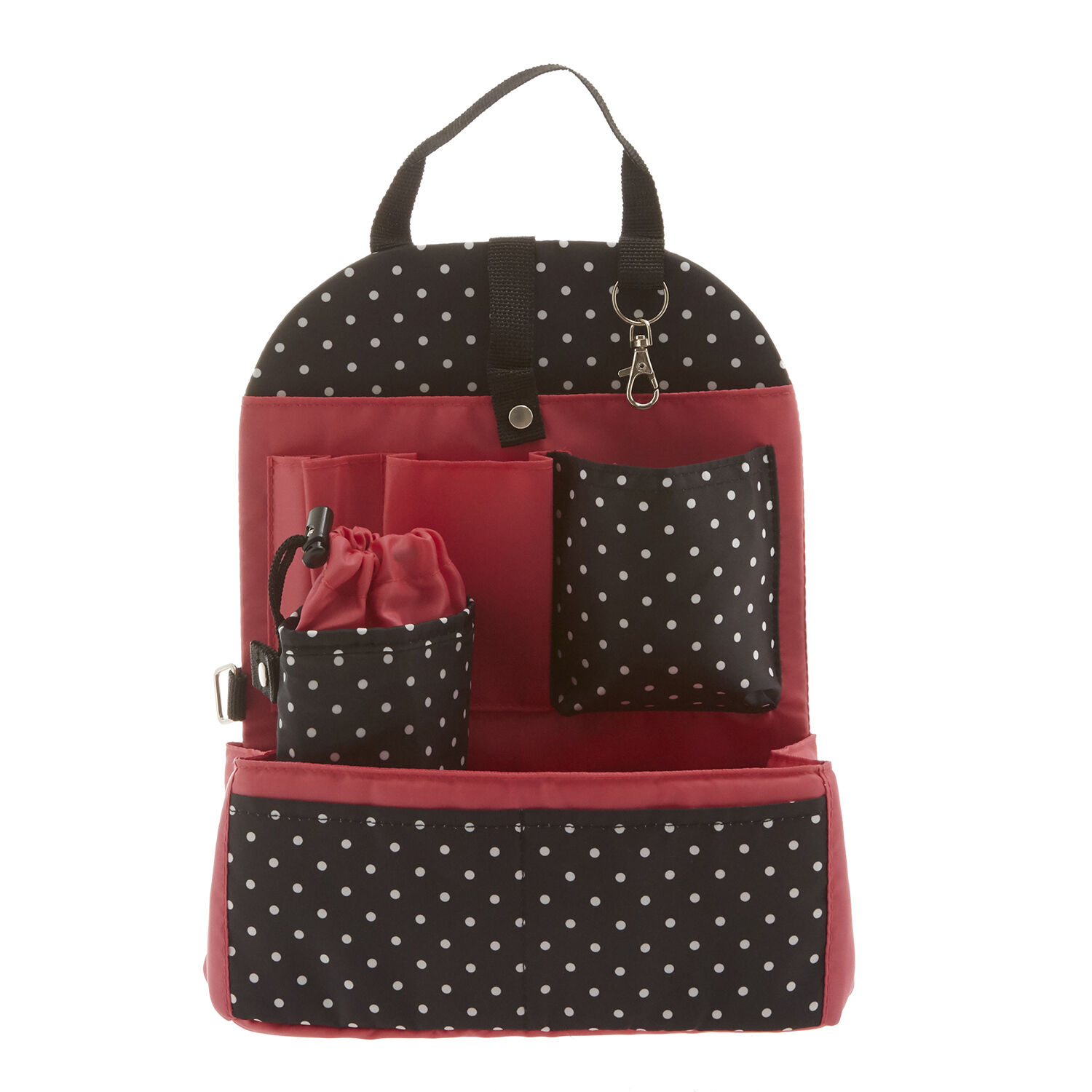 BACKYARD FAMILY「バッグインバッグ アットファースト 通販 リュックインバッグ ボトルホルダー キーフック リュック」|その他|ブラック1