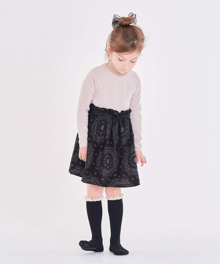 BACKYARD FAMILY「キッズ 女の子 ハイソックス 靴下 通販 ソックス くつ下 膝下 フリル 子供 こども 子ども」|ソックス|