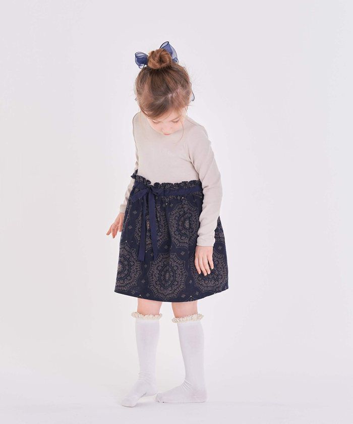 BACKYARD FAMILY「キッズ 女の子 ハイソックス 靴下 通販 ソックス くつ下 膝下 フリル 子供 こども 子ども」|ソックス|