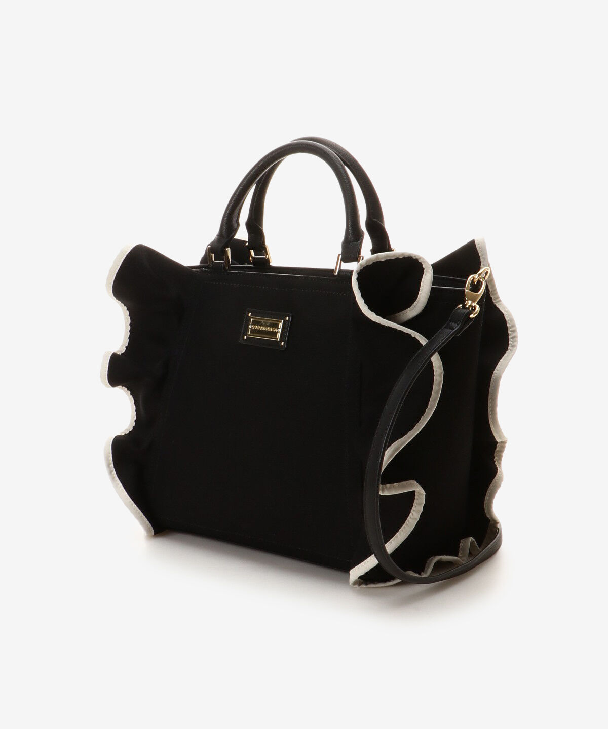 Samantha Vega「パイピングフリルハンドバッグ（大）」|ハンドバッグ|