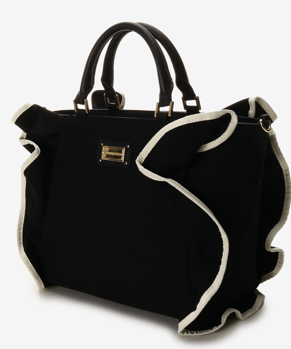 Samantha Vega「パイピングフリルハンドバッグ（大）」|ハンドバッグ|