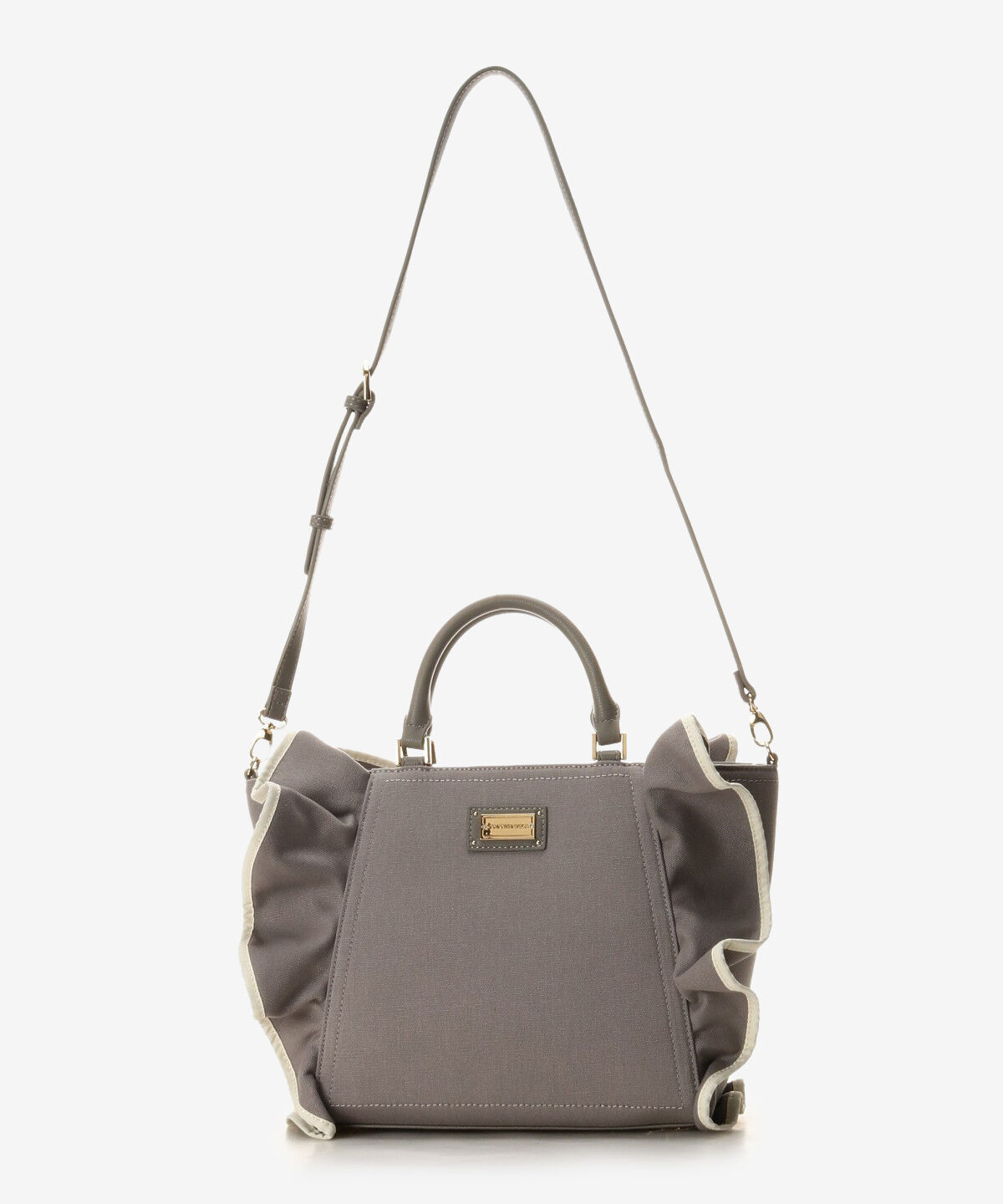 Samantha Vega「パイピングフリルハンドバッグ（大）」|ハンドバッグ|