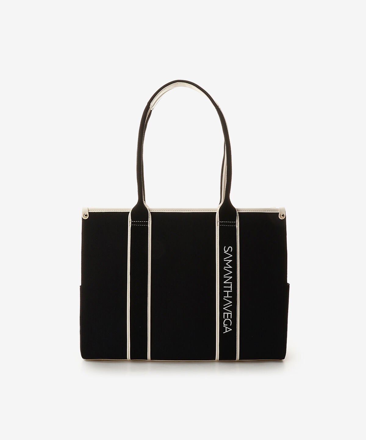 Samantha Vega「ロゴテープキャンバスA4トートバッグ」|トートバッグ|ブラック