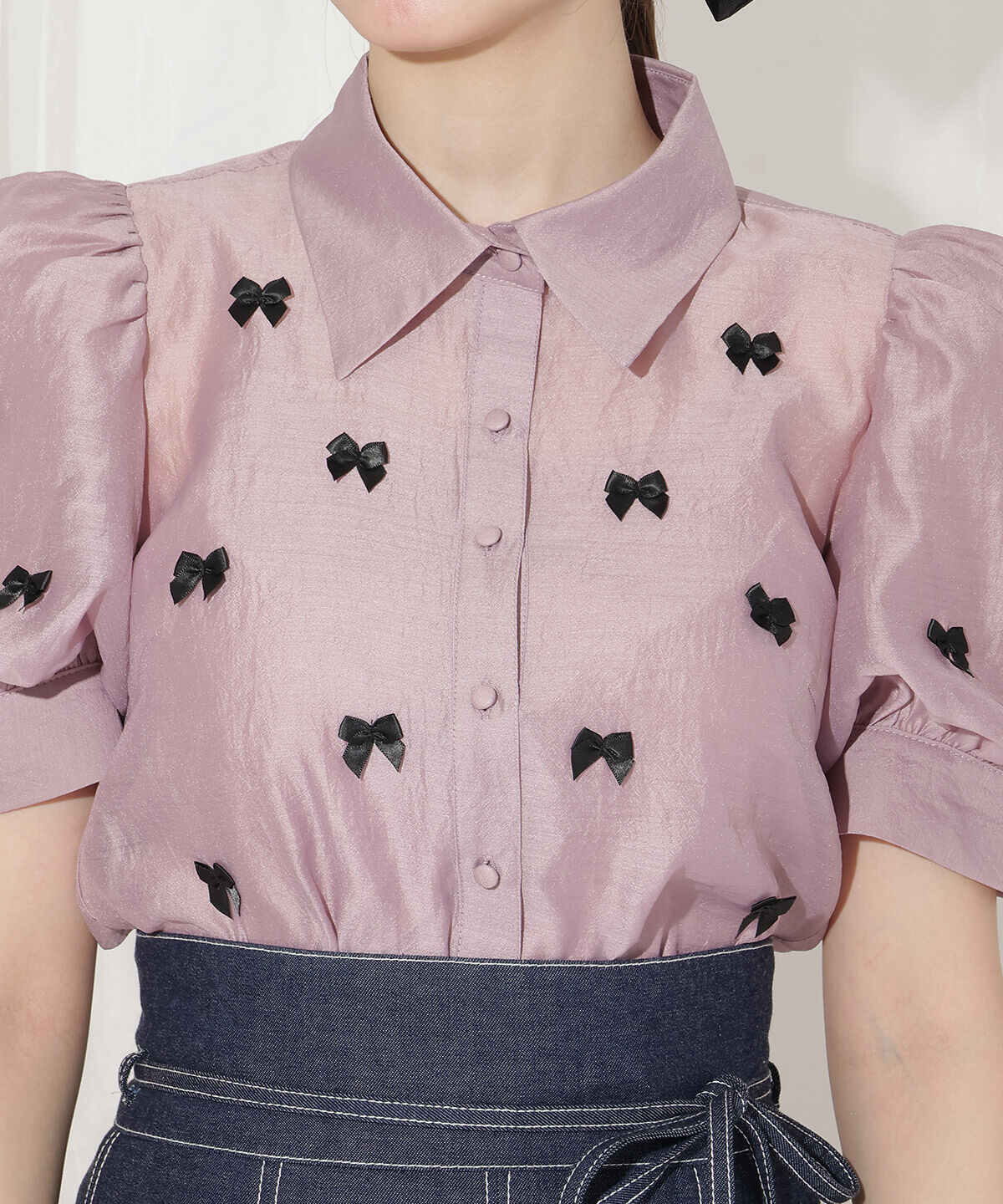 WILLSELECTION「リボンシアーブラウス」|シャツ・ブラウス|