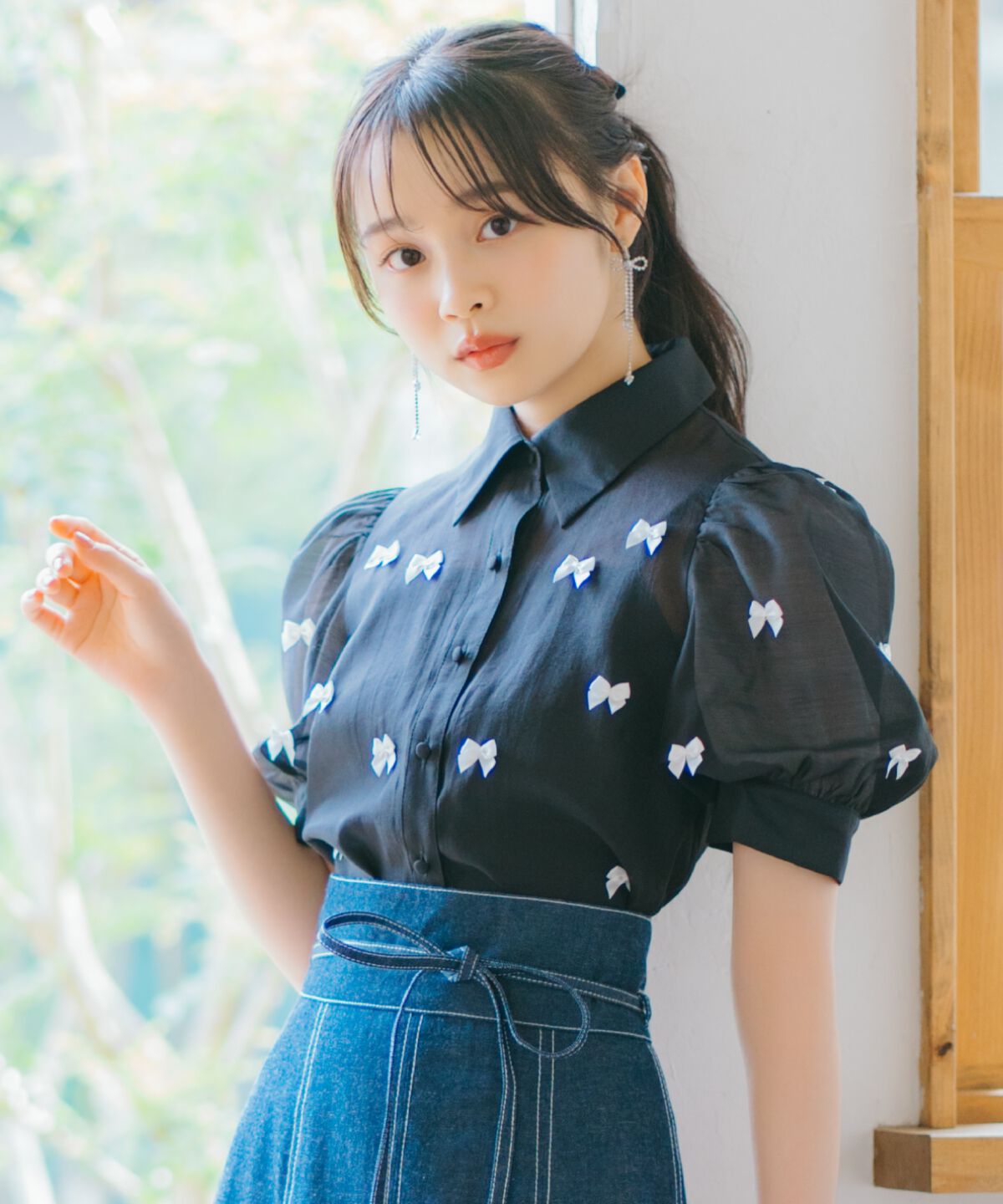 WILLSELECTION「リボンシアーブラウス」|シャツ・ブラウス|