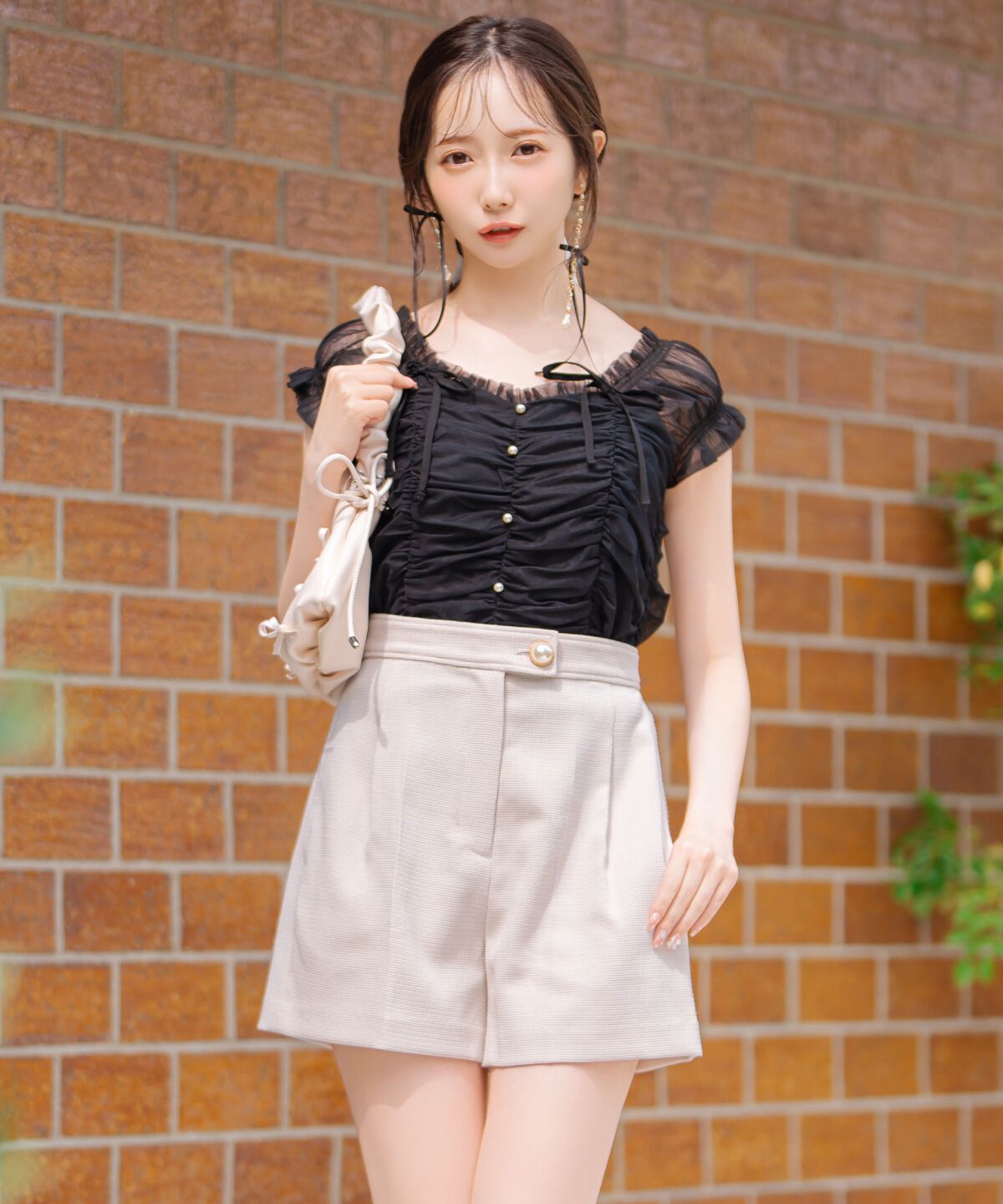 WILLSELECTION「タックデザインショートパンツ」|キュロット|