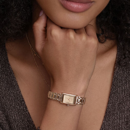 OLIVIA BURTON 「〈OLIVIA BURTON(ｵﾘﾋﾞｱﾊﾞｰﾄﾝ)〉ｸﾗｼｯｸ 16mm ﾐﾆｸﾞﾛｰﾌﾞ ﾛｰｽﾞｺﾞｰﾙﾄﾞ ﾌﾞﾚｽﾚｯﾄ」|腕時計|