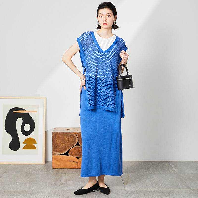 ORiental TRaffic「【アウトレット価格】ポインテッドトゥニットパンプス/31127 フラット ニット ポインテッドトゥ 人気」|パンプス|