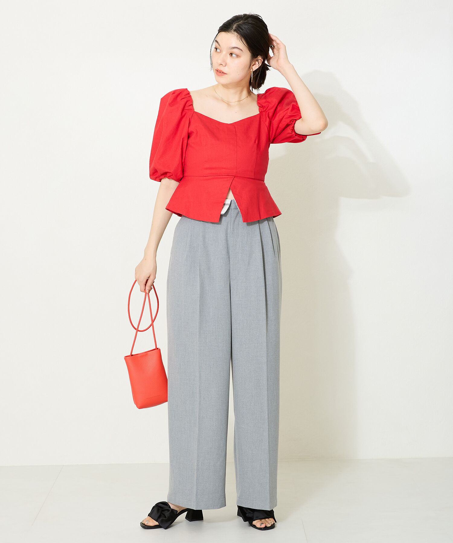 ORiental TRaffic「ビッグリボンモチーフミュール/41227」|サンダル|