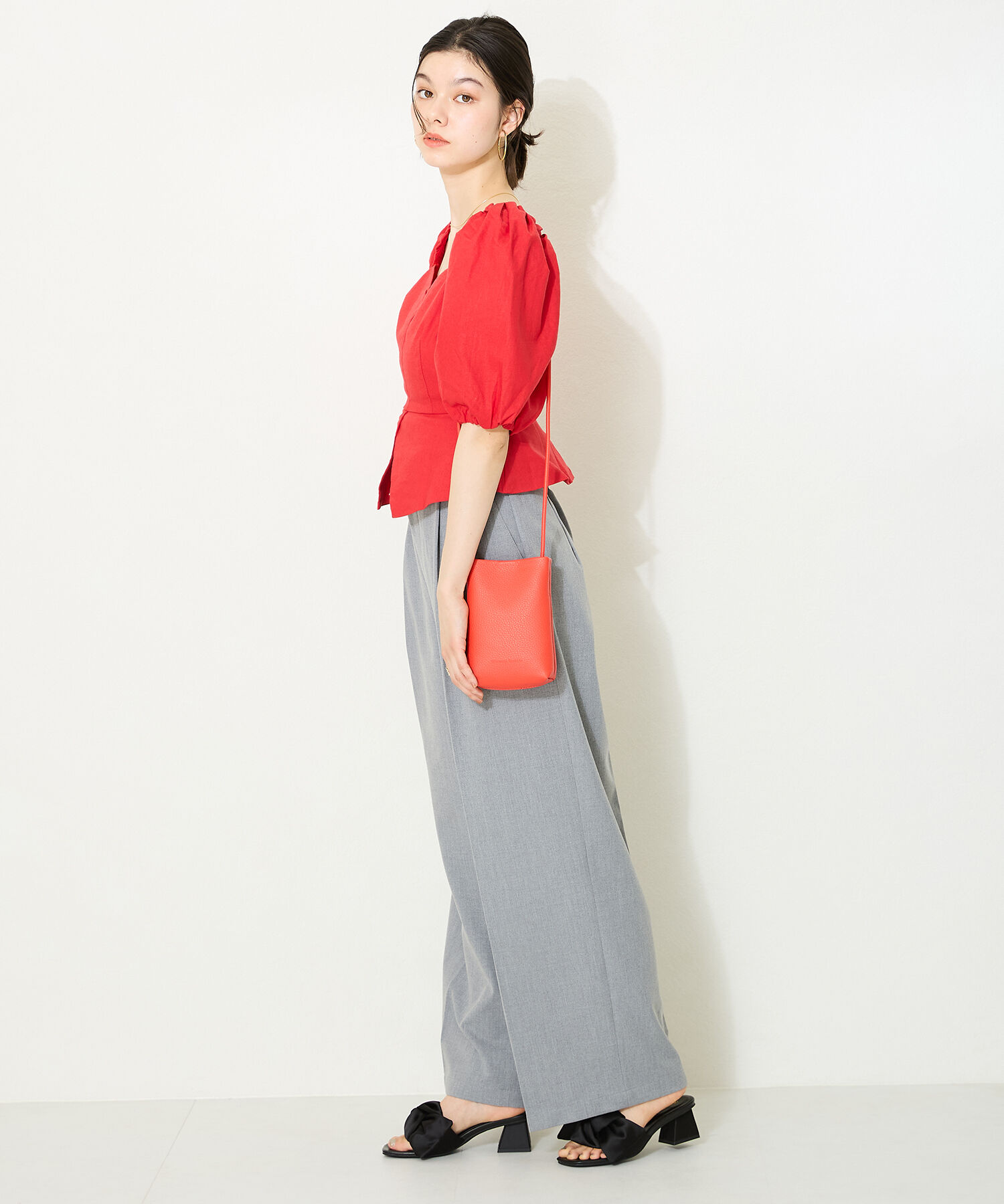 ORiental TRaffic「ビッグリボンモチーフミュール/41227」|サンダル|