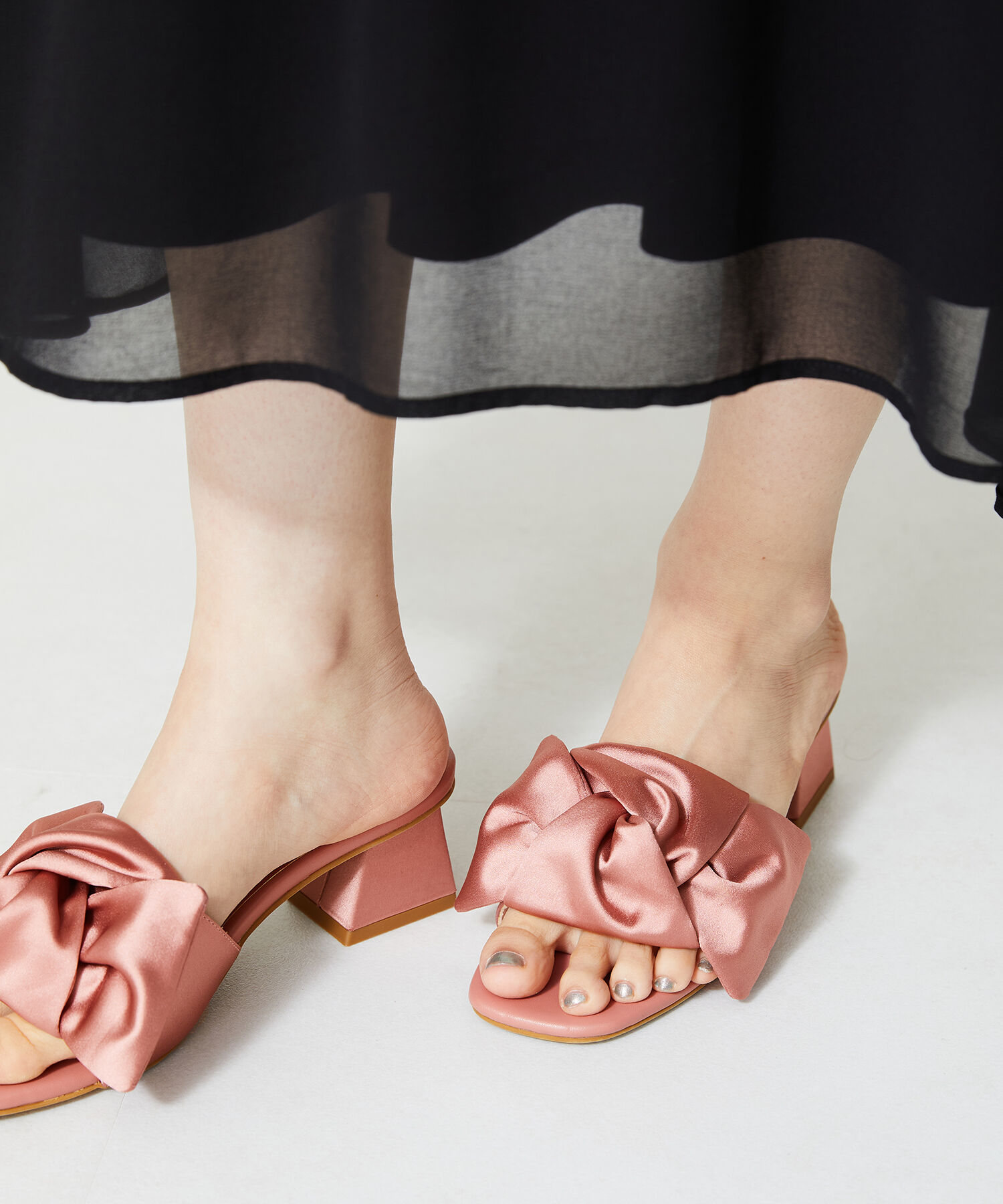 ORiental TRaffic「ビッグリボンモチーフミュール/41227」|サンダル|