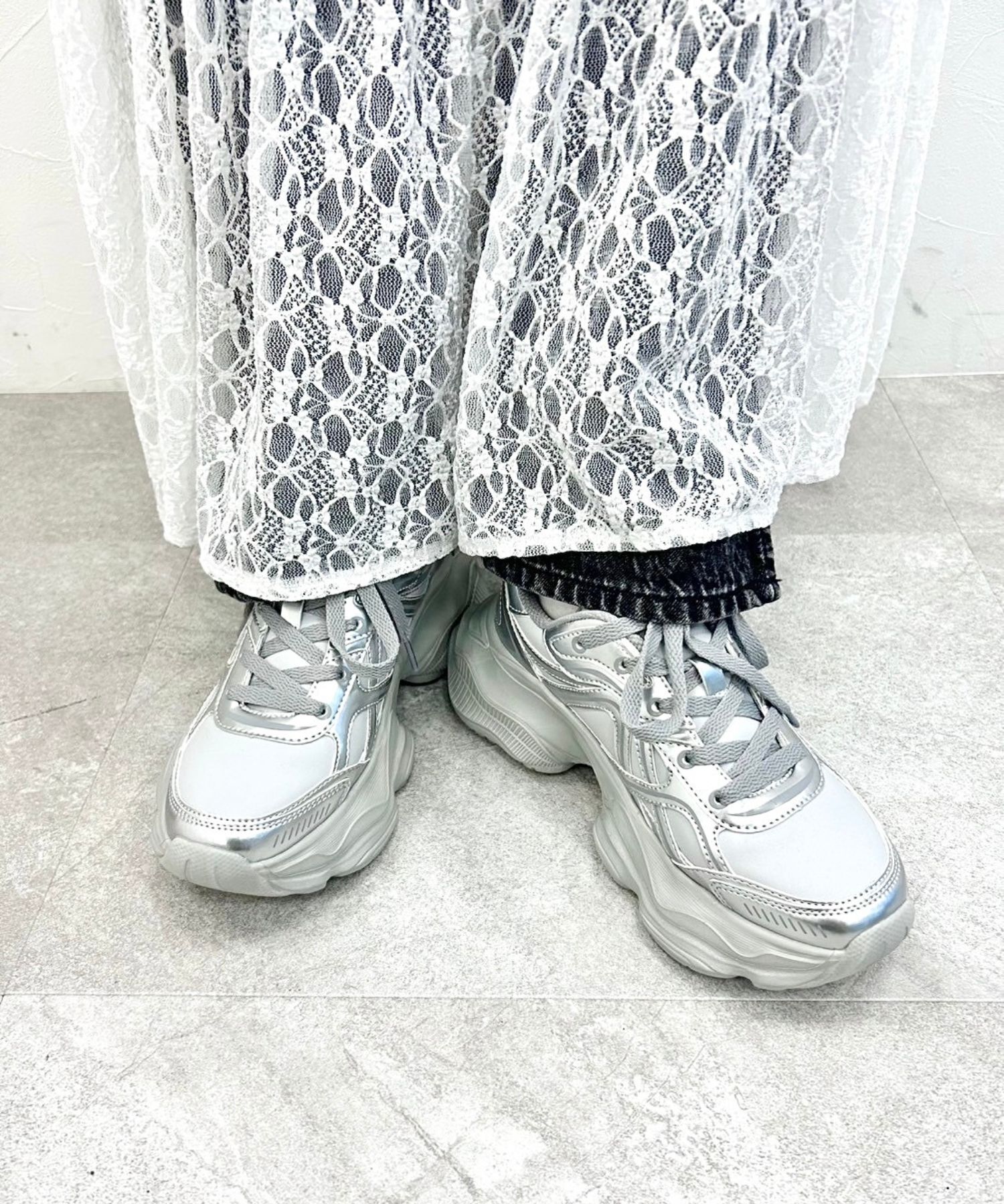 ORiental TRaffic「【アウトレット価格】ボリュームソールハイテクスニーカー/OT3747」|スニーカー|