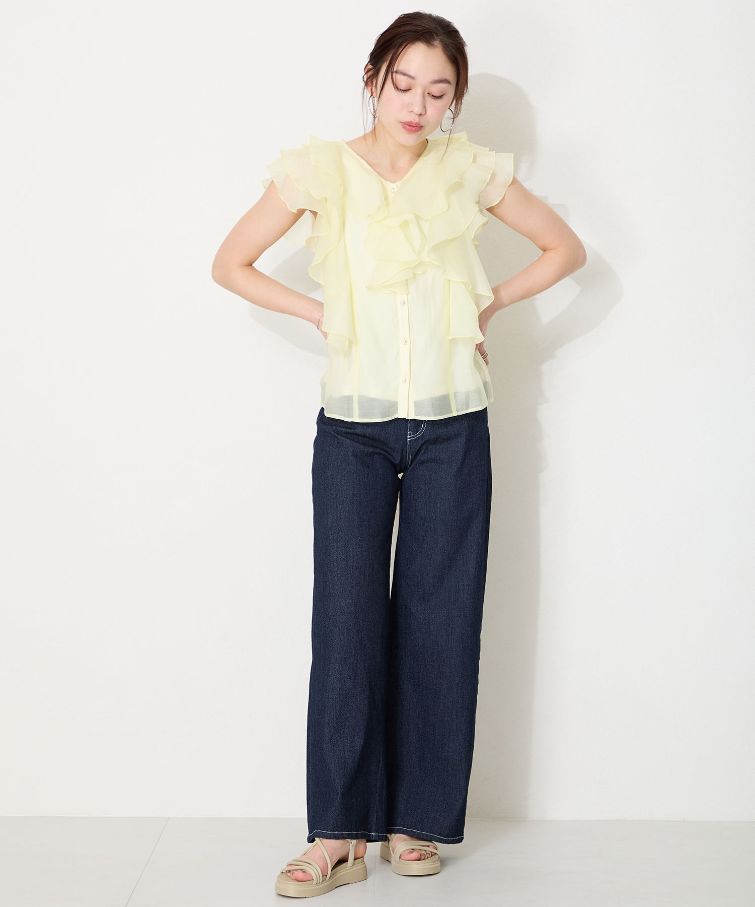 ORiental TRaffic「【WEB限定】●2025春夏新作●チューブストラップスポーツサンダル/55204 厚底　スポサン 人気」|サンダル|