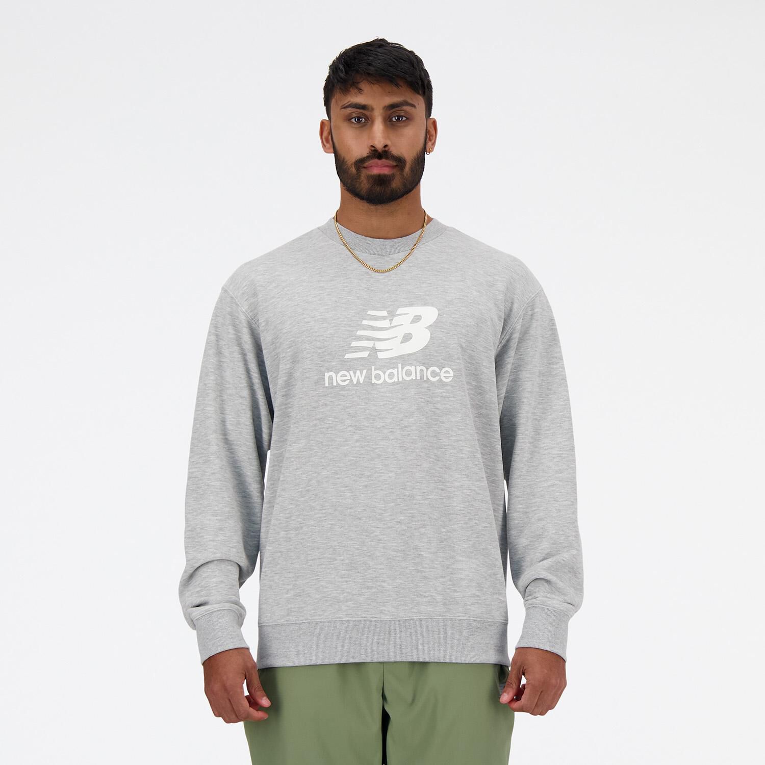 NEW BALANCE 「【NEW BALANCEｳｪｱ】M NB Stacked Logo ｽｳｪｯﾄ」|スウェット・ジャージ|グレー