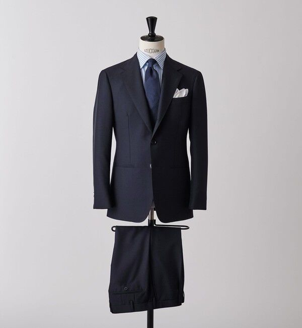 UNITED ARROWS「ウールモヘヤ シングル ３ボタン スーツ MC‐MODEL」|スーツ|NAVY