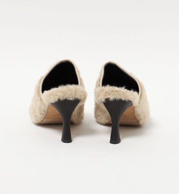 UNITED ARROWS「＜HEWN＞フェイクファー ミュールサンダル」|サンダル|