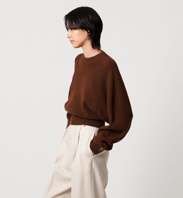 AEWEN MATOPH「＜AEWEN MATOPH＞アゼステッチ ニットプルオーバー ‐ ウォッシャブル ‐」|ニット・セーター|