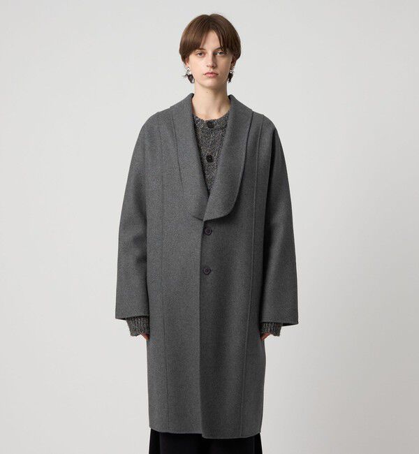 ASTRAET「＜ASTRAET＞スソタック ショールカラー リバーコート」|チェスターコート|