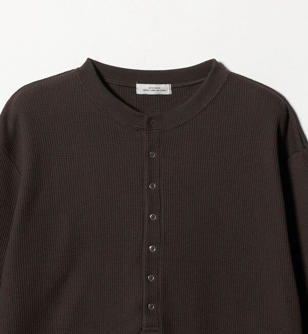 UNITED ARROWS green label relaxing「＜at ease＞ヘンリーネック ワッフル プルオーバー カットソー」|Tシャツ・カットソー|