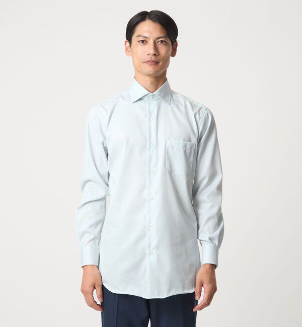 UNITED ARROWS green label relaxing「コットン ナローストライプ ワイドカラー ドレスシャツ -イージーアイロン-」|シャツ・ブラウス|