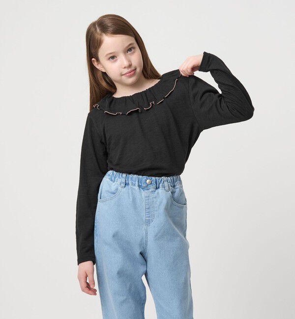 UNITED ARROWS green label relaxing「エリ付きトップス / キッズ  100cm-160cm」|Tシャツ・カットソー|