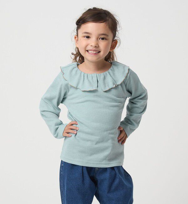 UNITED ARROWS green label relaxing「エリ付きトップス / キッズ  100cm-160cm」|Tシャツ・カットソー|