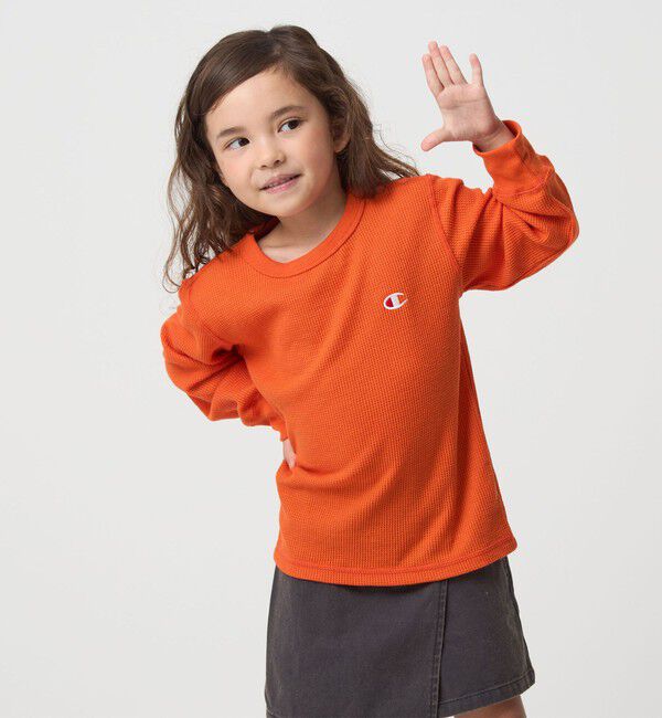 UNITED ARROWS green label relaxing「＜Champion＞ワッフル ロングスリーブTシャツ / キッズ  110cm-130cm」|Tシャツ・カットソー|