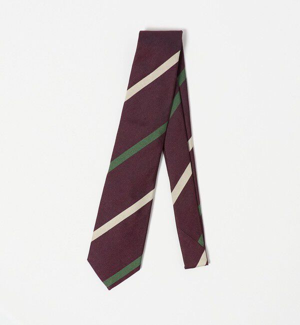 UNITED ARROWS green label relaxing「＜Seaward & Stearn＞8.0cm ストライプ3 ネクタイ」|ネクタイ・蝶ネクタイ|WINE
