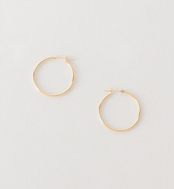 BEAUTY&YOUTH UNITED ARROWS「K10イエローゴールド パイプピアス」|ピアス|GOLD