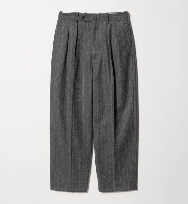 STEVEN ALAN「＜Steven Alan＞ ウール フラノ インツープリーツ ドレス トラウザーズ」|スラックス|