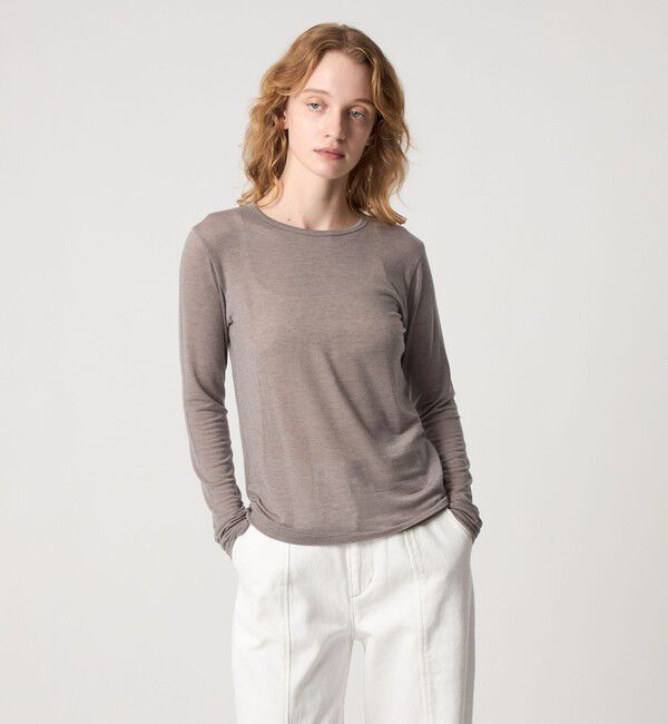 STEVEN ALAN「＜Steven Alan＞クルーネック カットソー」|Tシャツ・カットソー|BEIGE