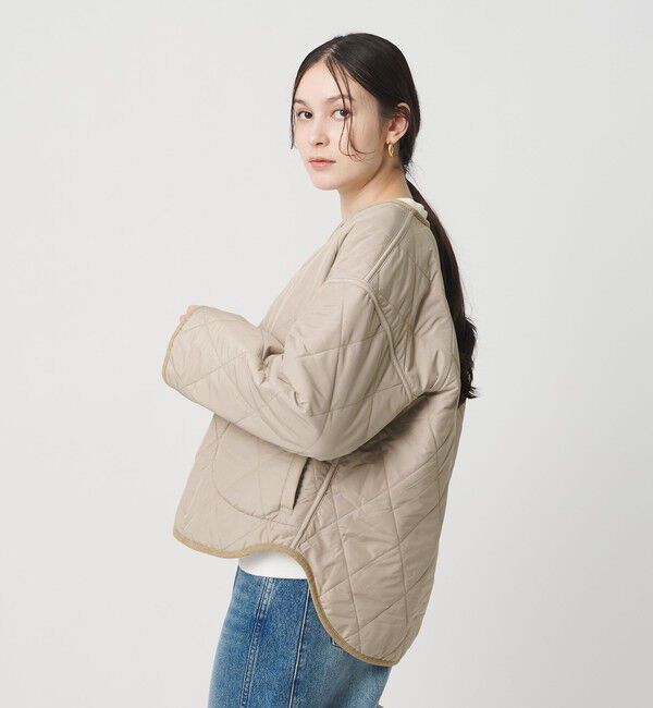 BEAUTY&YOUTH UNITED ARROWS「【WEB限定】キルティング&times;フェイクファー リバーシブルブルゾン」|その他|LT.GRAY