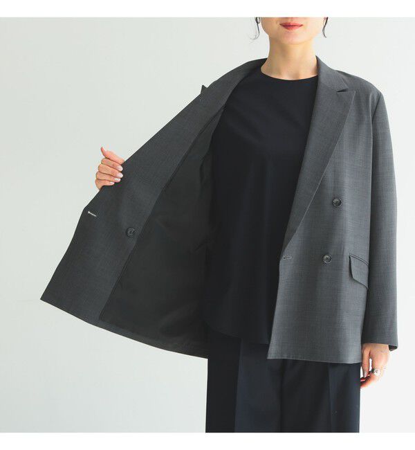 Demi-Luxe BEAMS 「Oggi &times; Demi-Luxe BEAMS / ボクシー テーラードジャケット」|ダッフルコート|