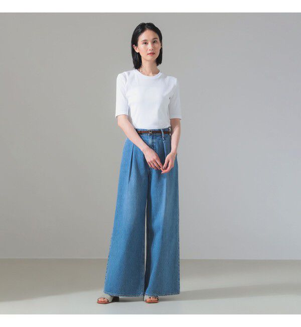 Demi-Luxe BEAMS 「【別注】スタイリスト佐藤佳菜子 &times; SLOANE / クルーネック リブTシャツ」|Tシャツ・カットソー|