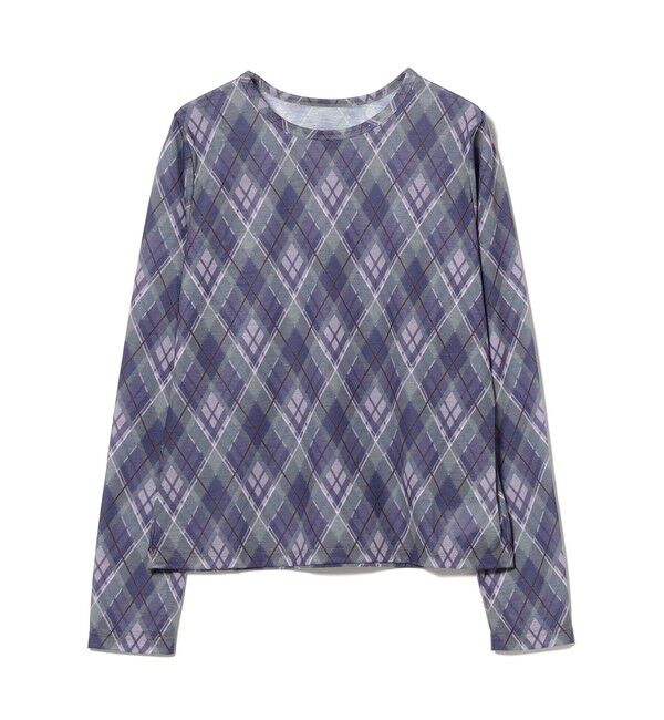 Ray BEAMS 「アーガイルプリント クルーネック トップス」|その他|
