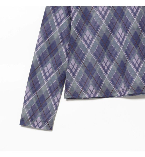 Ray BEAMS 「アーガイルプリント クルーネック トップス」|その他|