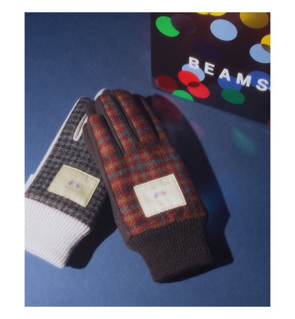 Ray BEAMS 「MOON ジャージー グローブ 25AW」|手袋|BROWN