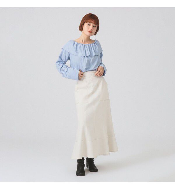 Ray BEAMS 「ステッチ マーメイド スカート」|スカート|