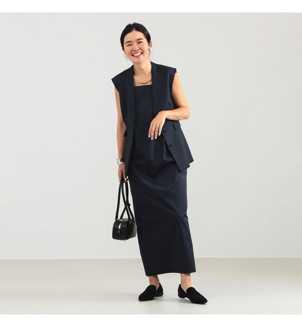 Demi-Luxe BEAMS 「エディター東原妙子 &times; Demi-Luxe BEAMS / ツイル ペプラム ジレ」|ダウン|