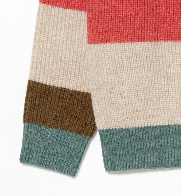BEAMS PLUS「BEAMS PLUS / Crew Multi Stripe 5G」|ニット・セーター|